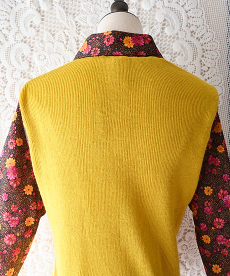 【tiny yearn】Euro Layered Design Knit Tops