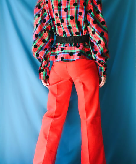 【tiny yearn】1970's France Velours Flare Pants