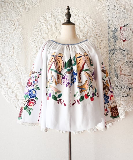 【Seek an nur】Romanian Vintage Embroidered Blouse