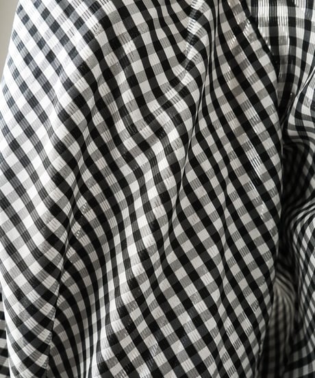 【Seek an nur】Euro Balloon Check Blouse