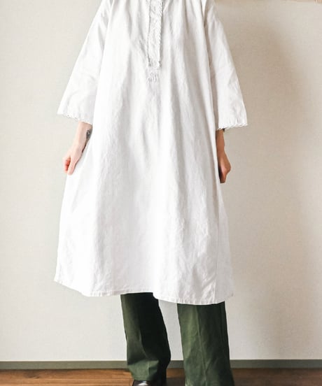 【Seek an nur】1890-1910's French antique linen smock