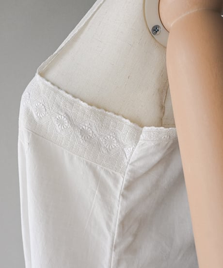 【Seek an nur】1900-20's antique cotton night dress
