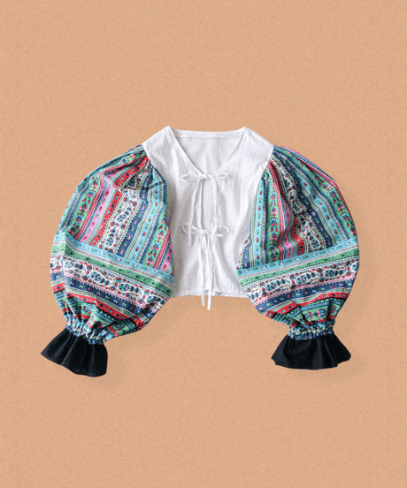 【curoam】Vintage Skirt Reworked Blouse