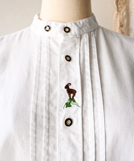 【Seek an nur】Tyrolean Embroidered Over Shirt