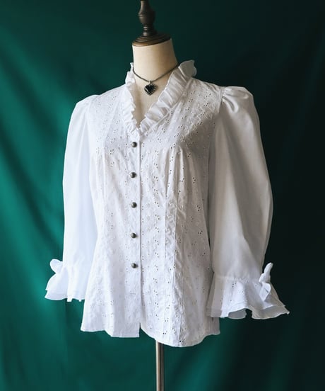 【Seek an nur】Tyrolean Lace Dirndl White Blouse