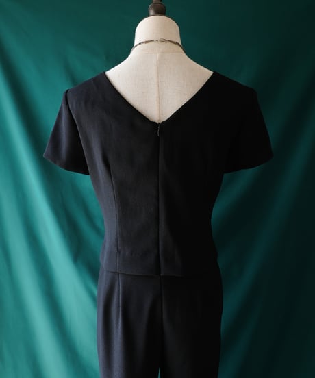 【Seek an nur】USA Black Jumpsuit