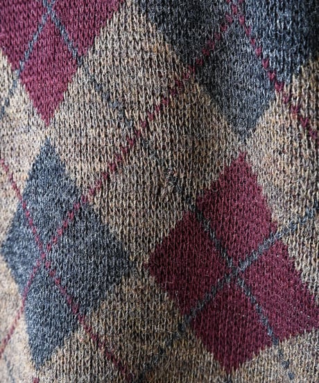 【tiny yearn】Italy Argyle Check Knit Vest