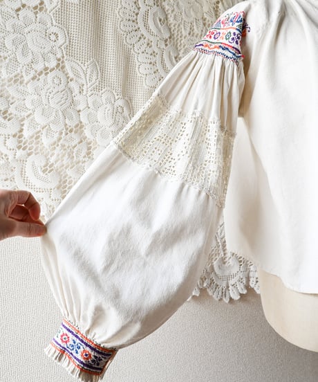 【Seek an nur】Romanian Vintage Traditional Blouse