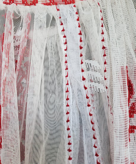 【Seek an nur】Romanian Vintage Embroidered Tulle Blouse