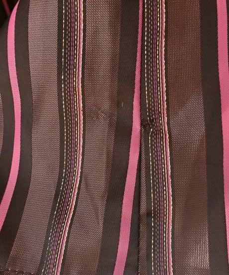【Seek an nur】Euro Metallic Multi Stripe Blouse
