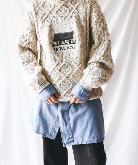 【Seek an nur】Ireland Alan Cable Knit Sweater