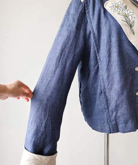 【Seek an nur】Tyrolean Linen Trachten Jacket