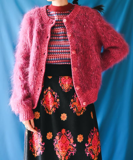 【tiny yearn】1970's Euro Jacquard Knit Sweater