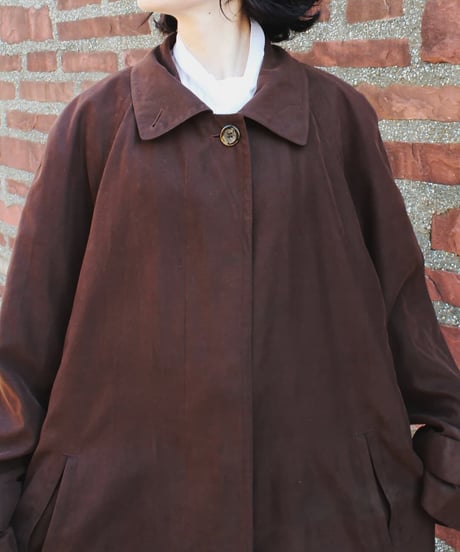 【Seek an nur】Brown Balmacaan Over Coat