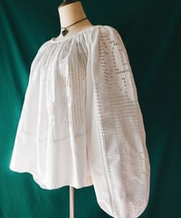 【Seek an nur】Romanian Vintage Crochet Folk Blouse