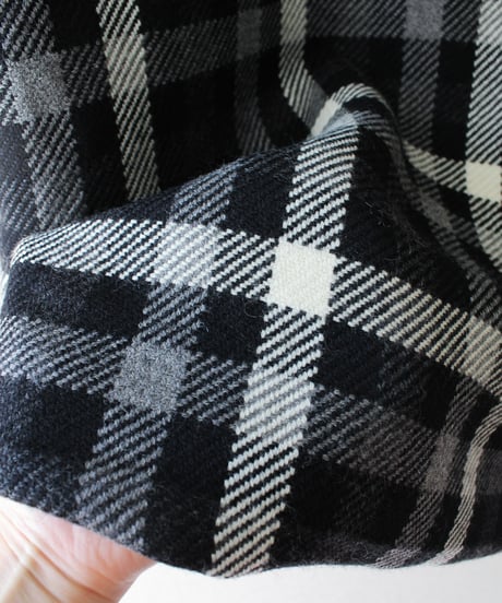 【Seek an nur】Euro Check Wool Tailored Over Jacket