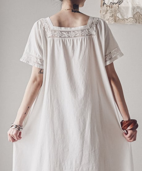 【Seek an nur】1900-10's antique night gown dress