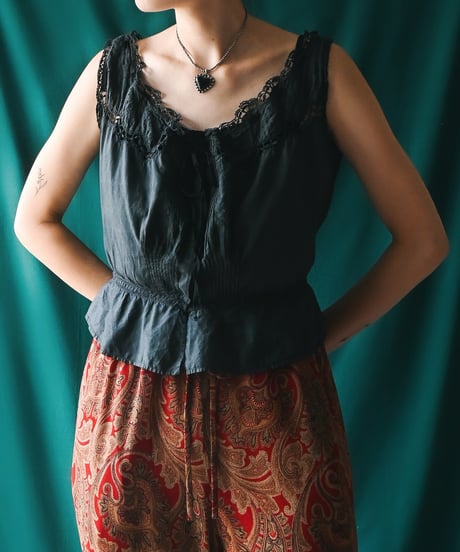 【Seek an nur】French Antique Night Blouse
