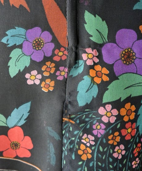 【tiny yearn】1970's euro floral sheer maxi dress