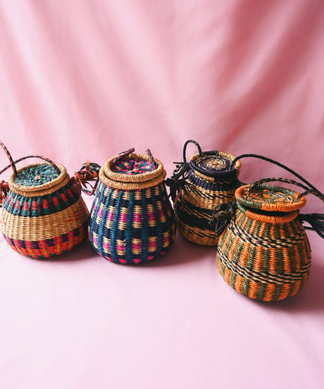 【tiny yearn】Bolga Pot Woven Craft Basket