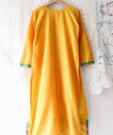 【tiny yearn】Paisley Embroidered Ethnic Slit Dress