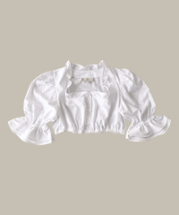 【Seek an nur】Euro cropped puff dirndl blouse