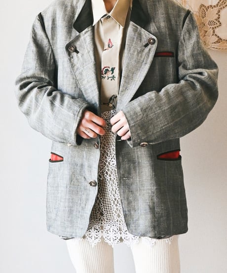【Seek an nur】Tyrolean Linen Trachten Jacket