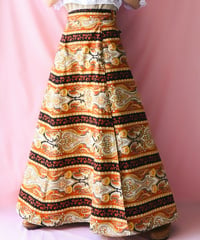 【tiny yearn】Euro Batik Wrap Maxi Skirt