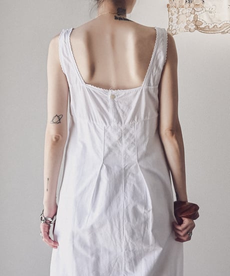 【Seek an nur】1900-20's antique cotton night dress