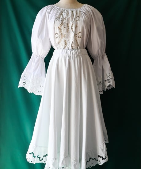 【Seek an nur】Romanian Vintage Traditional Cutwork Setup