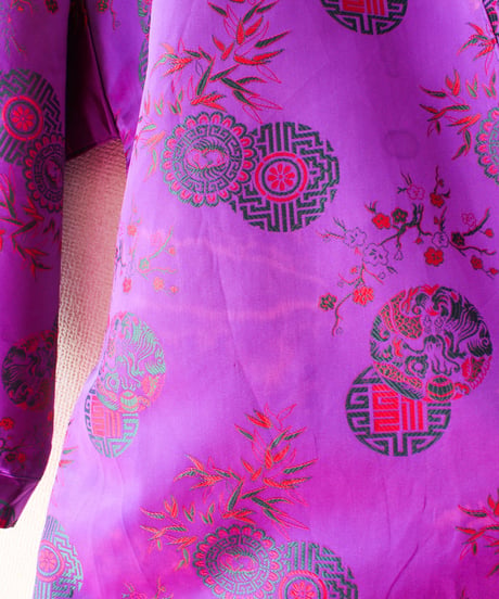 【tiny yearn】Embroidered Purple China Gown