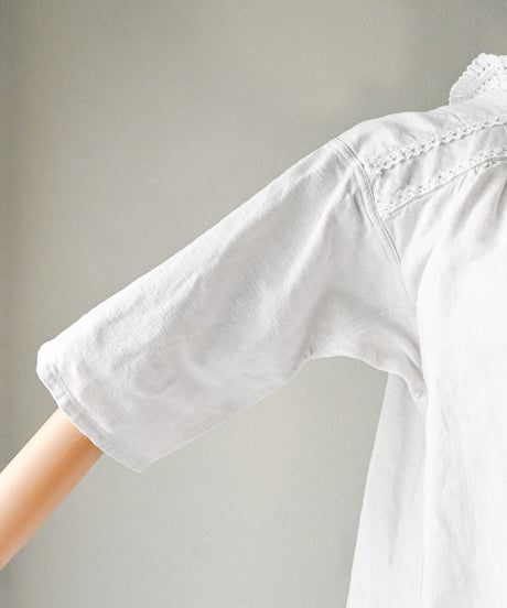 【Seek an nur】1890-1910's French antique linen smock