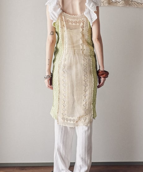 【Seek an nur】Vintage cotton crochet dress