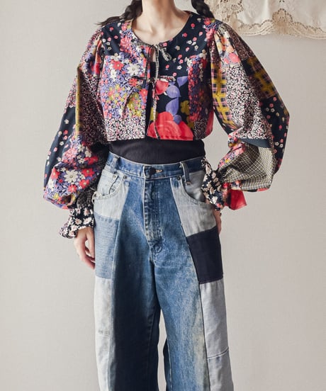 【curoam】Vintage Skirt Reworked Blouse