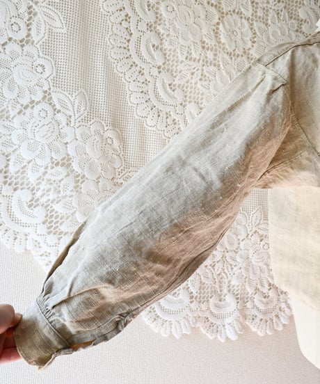 【Seek an nur】French Antique Linen Smock