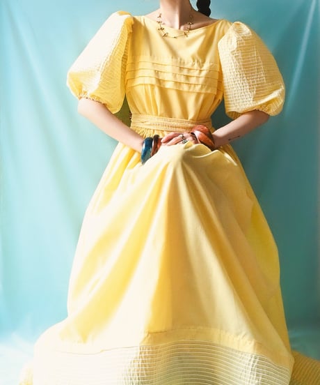 【tiny yearn】W-German Puff Maxi Dress
