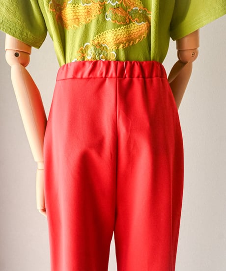 【curoam】1970's USA poly easy pants