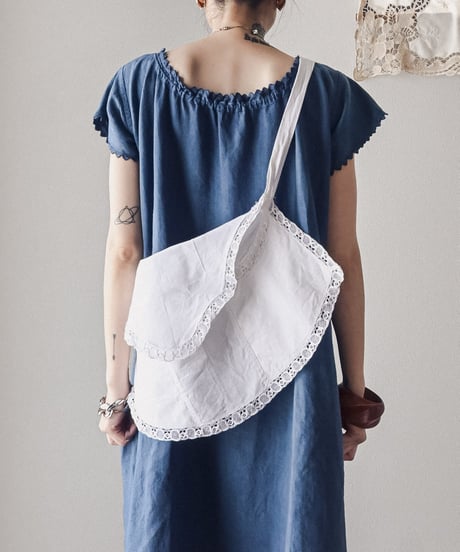 【Seek an nur】1900-20's Antique cotton apron