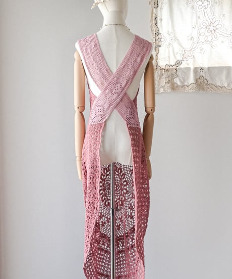 【Seek an nur】Vintage cotton crochet dress