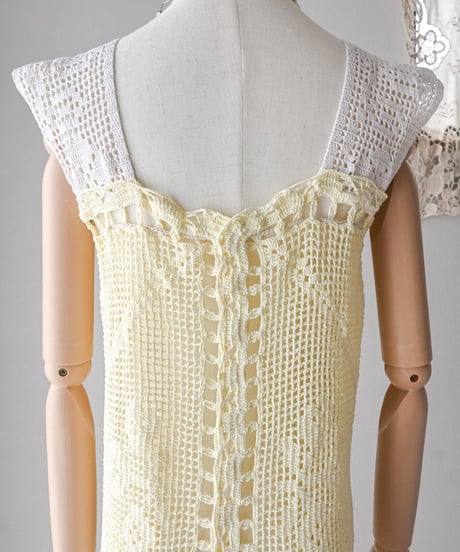 【Seek an nur】Vintage cotton crochet dress
