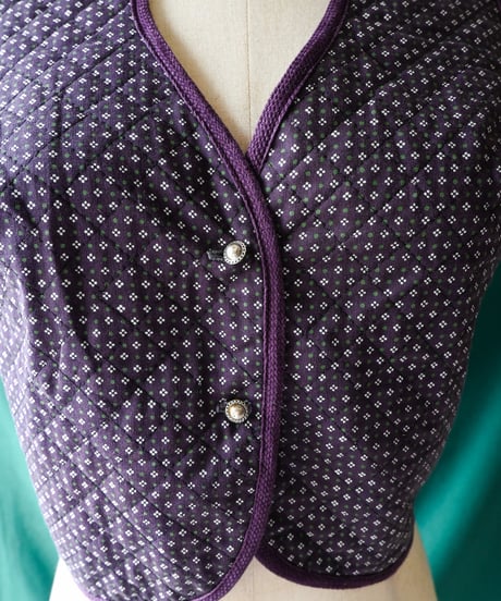 【Seek an nur】Tyrolean Quilted Trachten Vest
