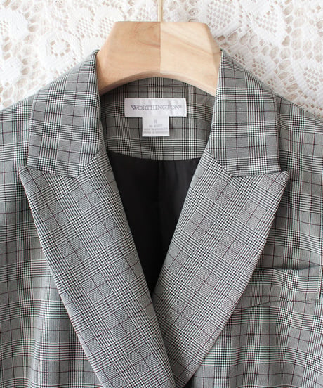 【Seek an nur】Glen Check Jacket&Pants Set up