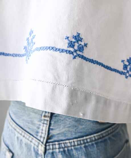 【Seek an nur】Euro vintage embroidered blouse