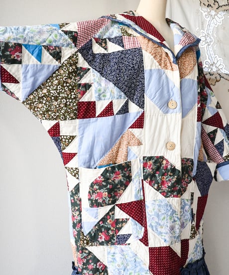 【tiny yearn】Crazy Quilted Patchwork Coat