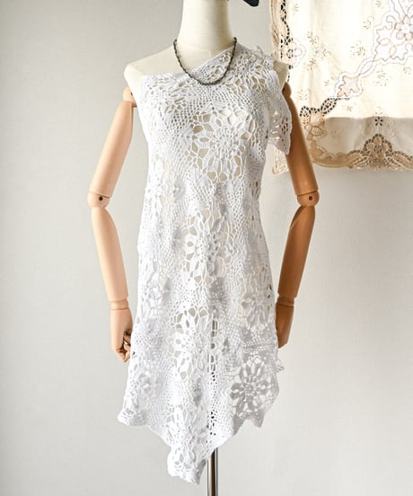 【Seek an nur】Vintage crochet cami dress