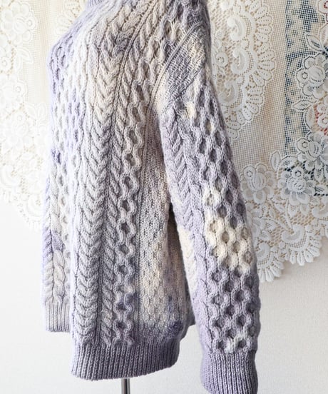 【Seek an nur】Ireland Alan Knit Fisherman Sweater