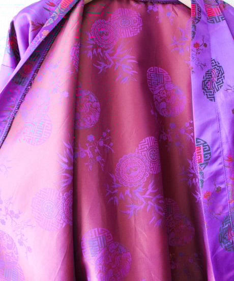 【tiny yearn】Embroidered Purple China Gown