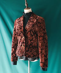 【Seek an nur】USA Paisley Velours Tailored Jacket