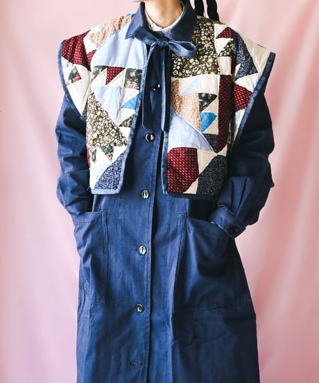 【tiny yearn】Crazy Quilted Patchwork Vest