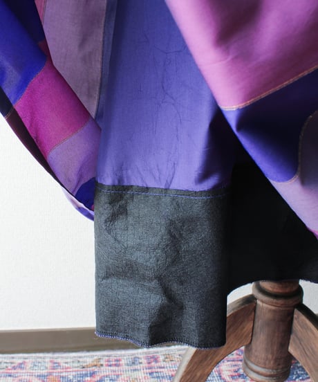 【tiny yearn】German Metallic Stripe Pleated Maxi Dress